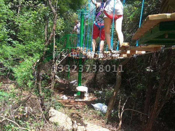 景區修建叢林穿越設備的步驟